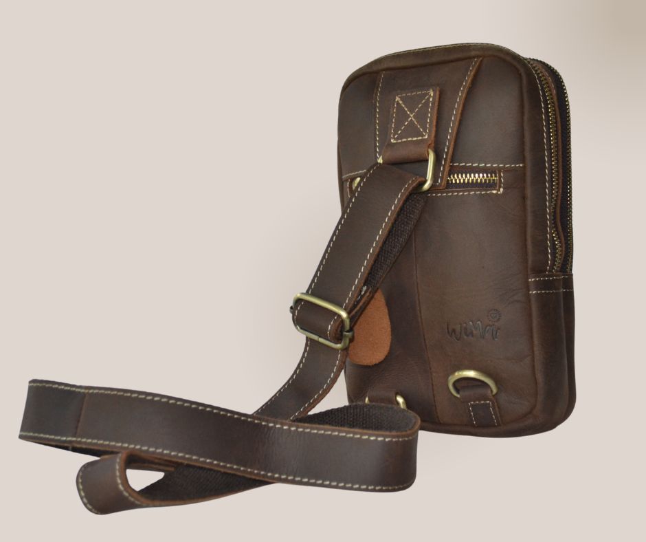 Denver Leren Herentas β Crossbody Schoudertas voor Heren β Crazy Horse Leer β Stoer & Compact β PetsAnd Bags - WiMa -