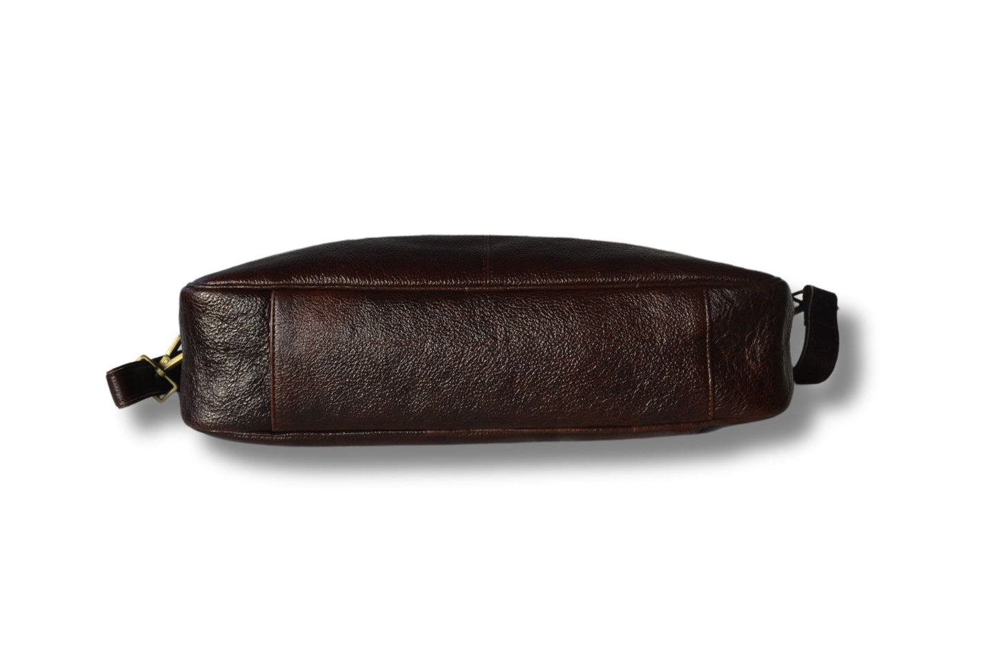 Laptoptas - Amsterdam - 17 inch - extra laptopvak - 14 inch - leer - bruin - handgemaakt - - PetsAndBags