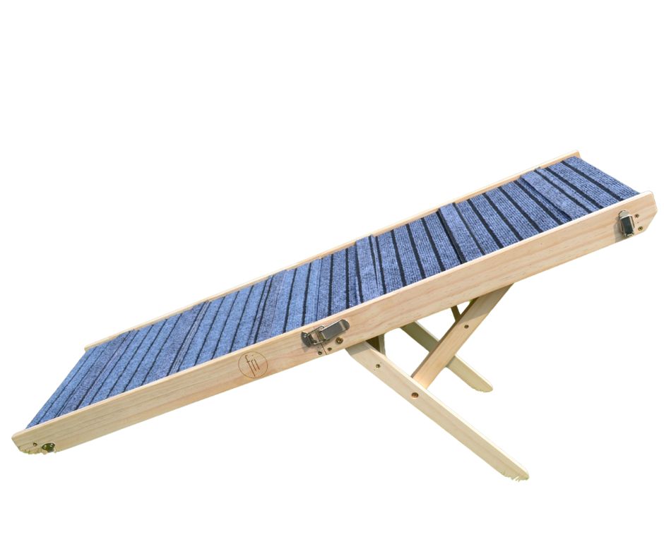 Boris - Hondenloopplank - Hondentrap - Verstelbaar -8 Standen - 21 tot 77 cm - Antislip - Inklapbaar - - PetsAndBags